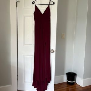 Lulu’s Maroon Prom dress. Worn once and size 3 (would fit a size 2).
